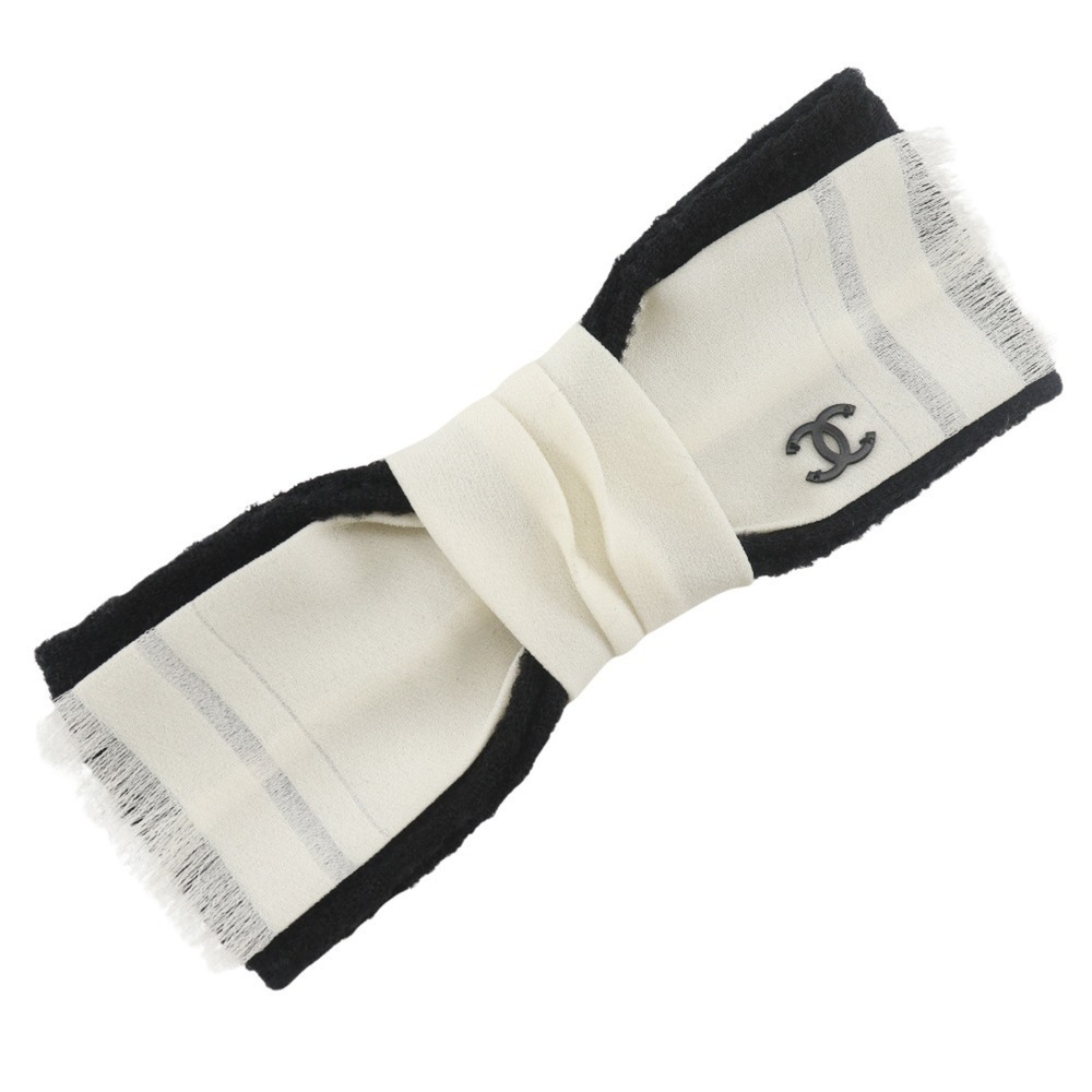 CHANEL Black Logo Brooch